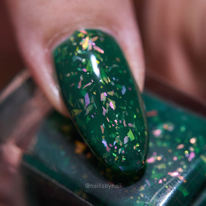 ⭐Gallivanting Nails- No Fox Given (Flakies/Jelly)