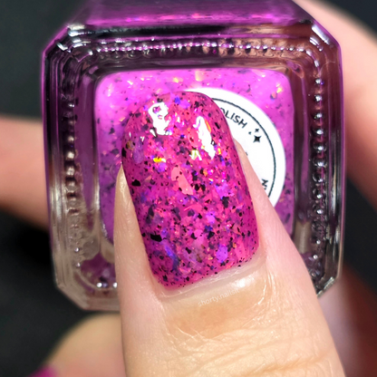 Cosmic Polish – Pretty In Pink (Thermal/Flakies) (Overpour Shade)