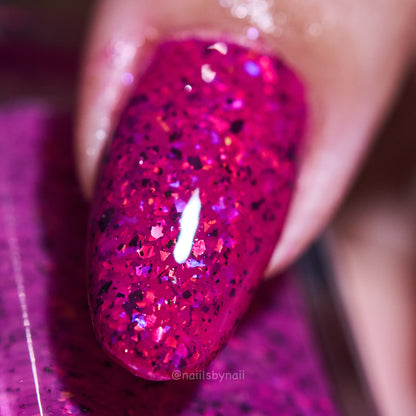 Cosmic Polish – Pretty In Pink (Thermal/Flakies) (Overpour Shade)