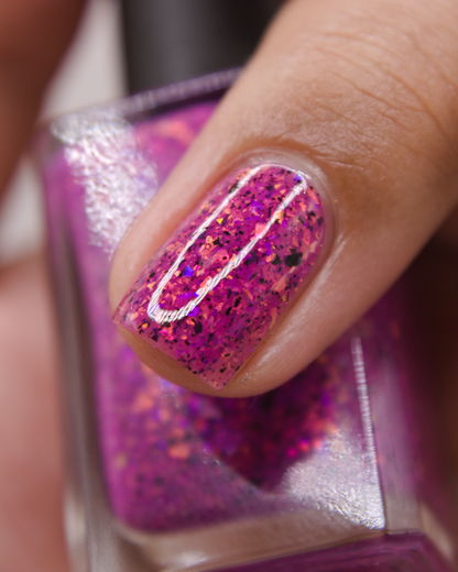 Cosmic Polish – Pretty In Pink (Thermal/Flakies) (Overpour Shade)