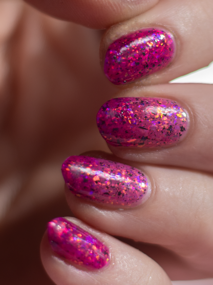 Cosmic Polish – Pretty In Pink (Thermal/Flakies) (Overpour Shade)