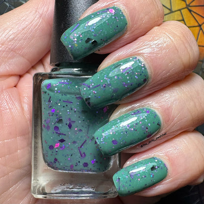 Gallivanting Nails - A Smile So Bewitching (Crelly / Glitter) (Overpour Shade)