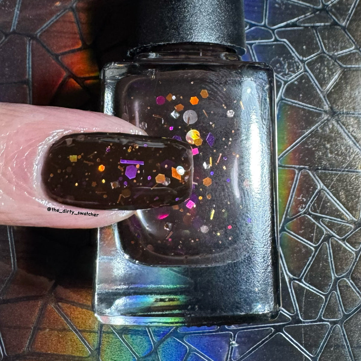Gallivanting Nails - Graveyard Smash (Jelly / Glitter) (Overpour Shade)