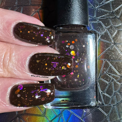 Gallivanting Nails - Graveyard Smash (Jelly / Glitter) (Overpour Shade)