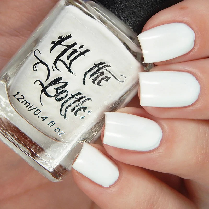 Hit The Bottle - White Undies - White peel off base coat