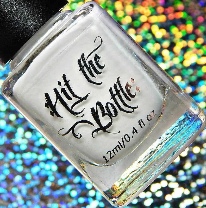 Hit The Bottle - White Undies - White peel off base coat
