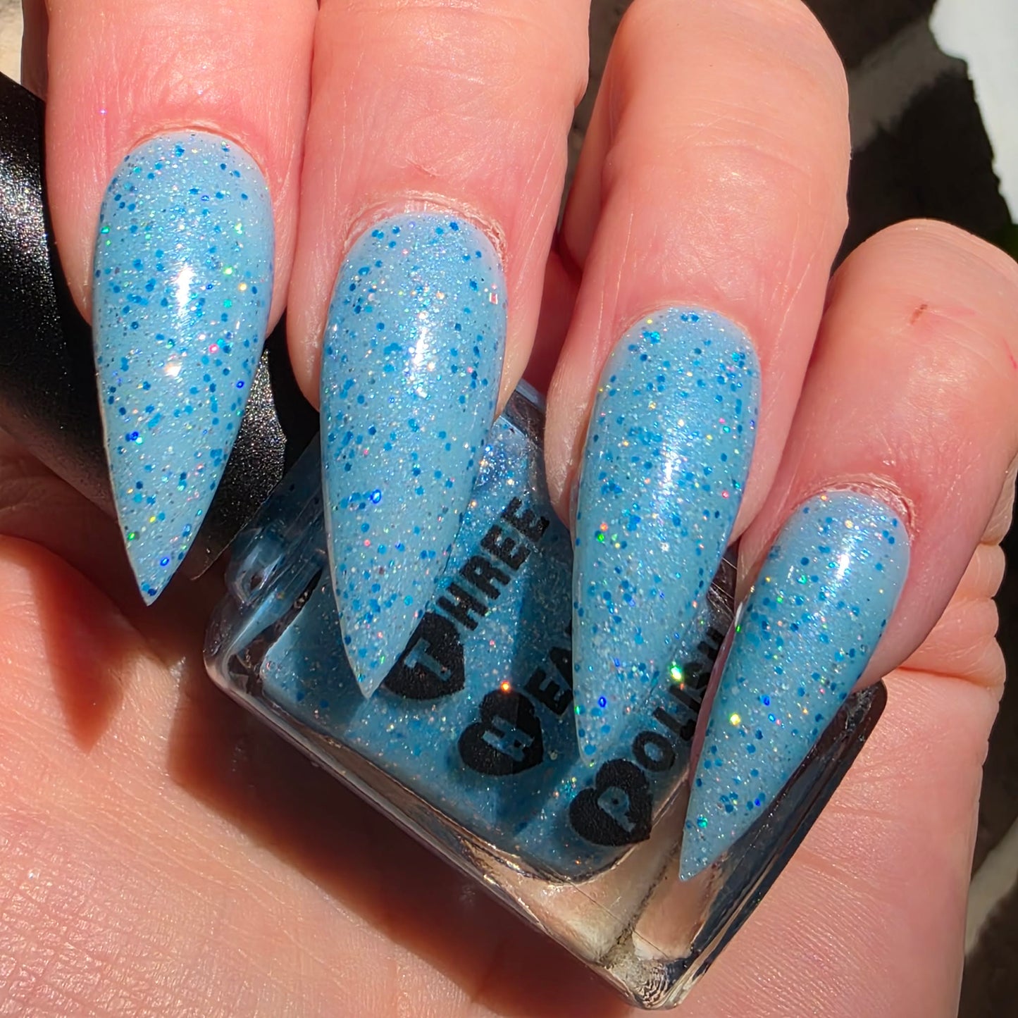 ⭐Three Hearts Polish - Just A Girl (Crelly/Glitter) Overpour Shade