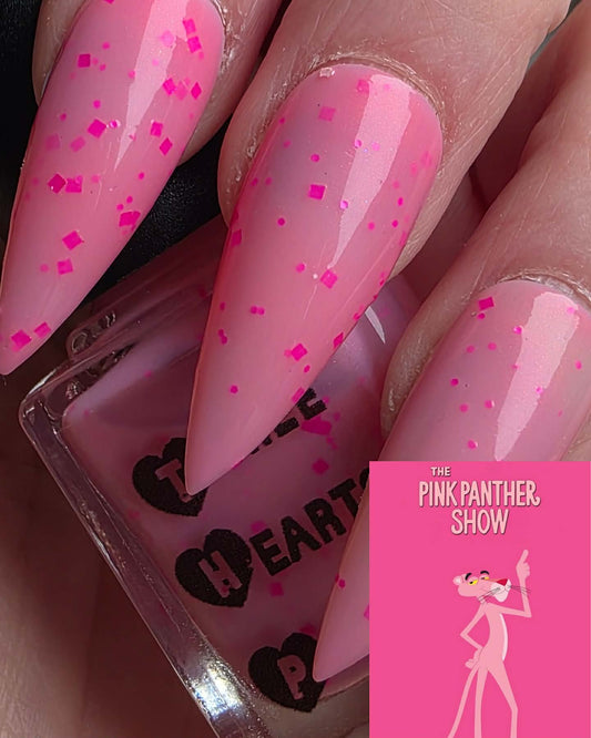 Three Hearts Polish - Pink Panther (Crelly/Glitter) (Overpour Shade)