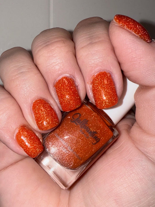 ⭐ Gallivanting Nails – Orange You Scared Yet? (Crelly/Glitter)